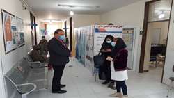 بازدید سرپرست معاونت بهداشت از مرکز خدمات جامع سلامت فداغ